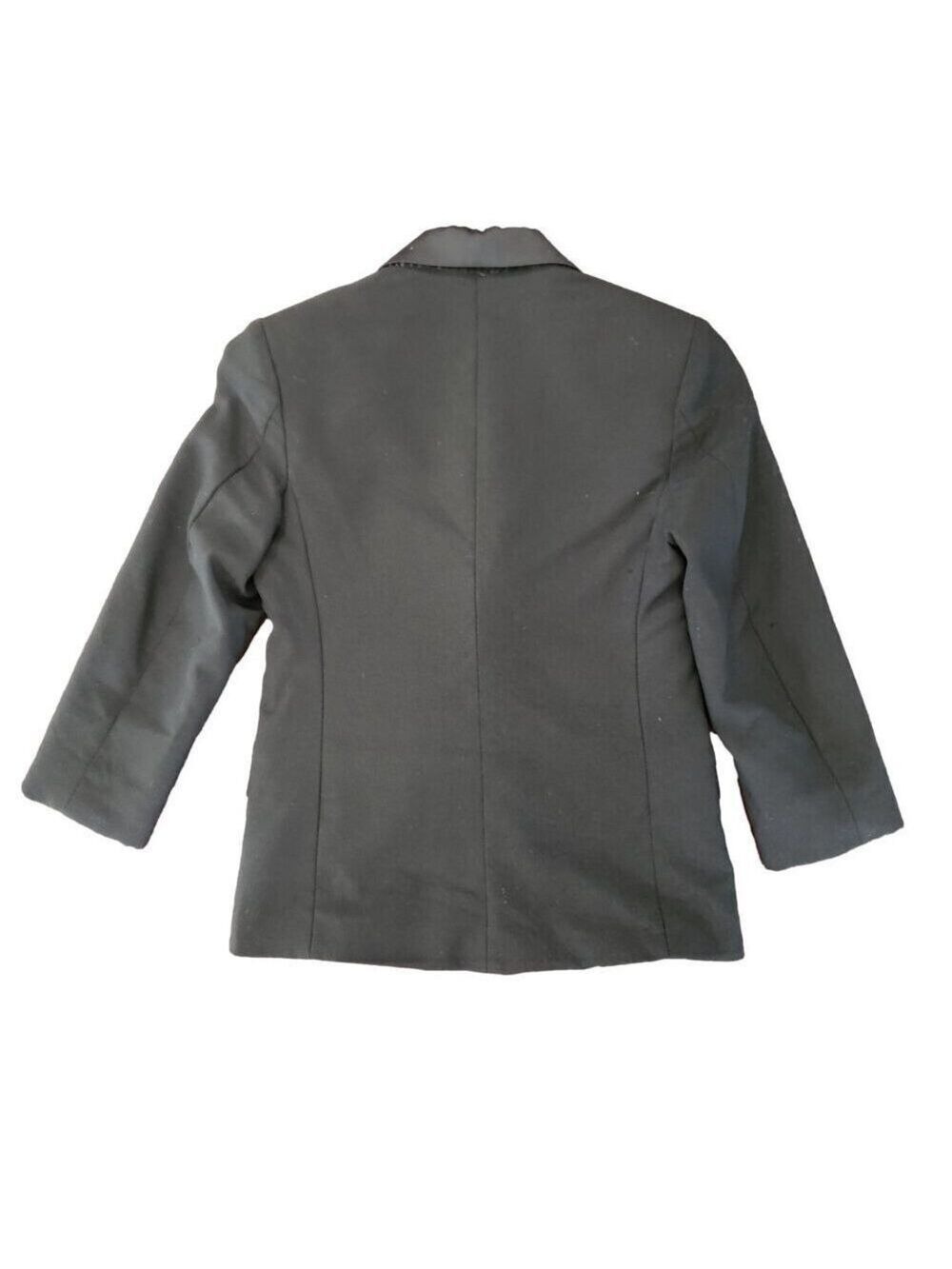 Oscar de la Renta Boys Tuxedo Jacket Size 7 Black Formal Blazer - Picture 4 of 8